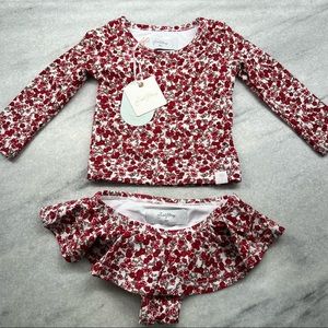 Sweet Honey Crimson Daisies 18 month Swimsuit